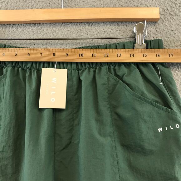 New Wilo The Label Parachute size L Pant Women Green Cargo - Picture 7 of 13
